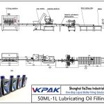 Automatic 50ML-1L Lubricating Oil Filling Line Sjálfvirk 50ML-1L smurolía áfyllingarlína