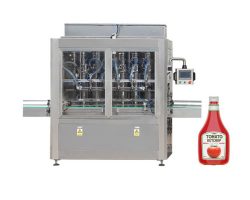 Tómatpasta krukka tómatsósu fylling umbúða